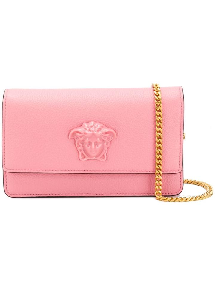 Versace Medusa Head Clutch Bag - Pink