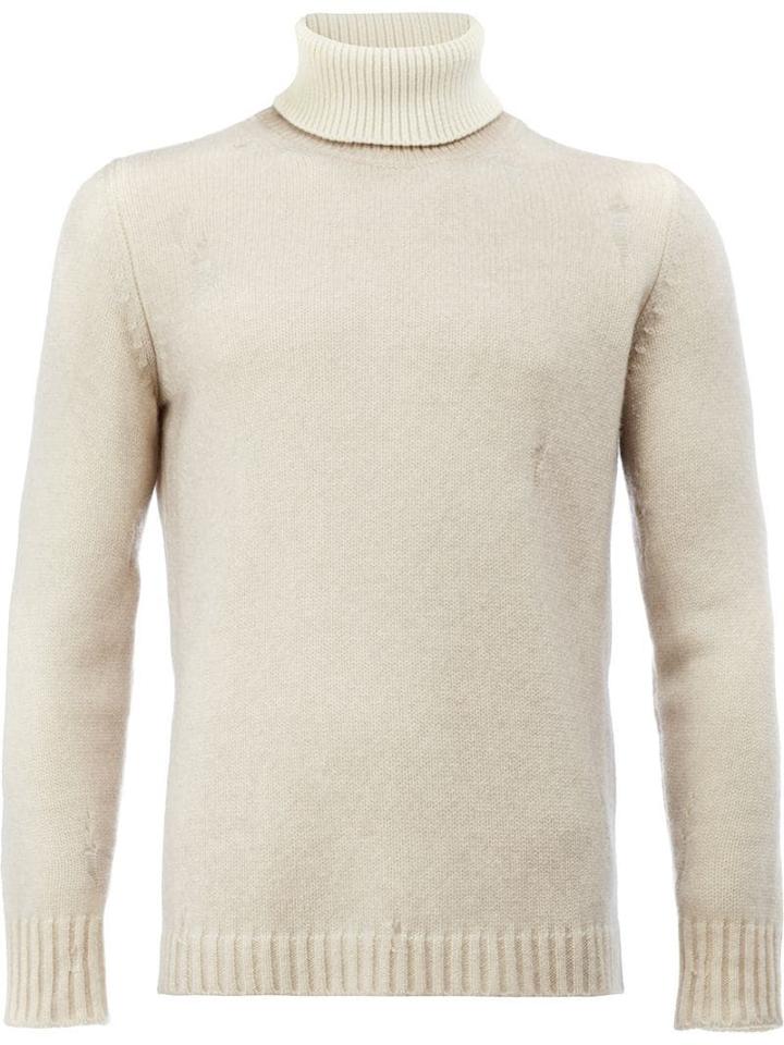 Avant Toi Roll-neck Jumper - Neutrals