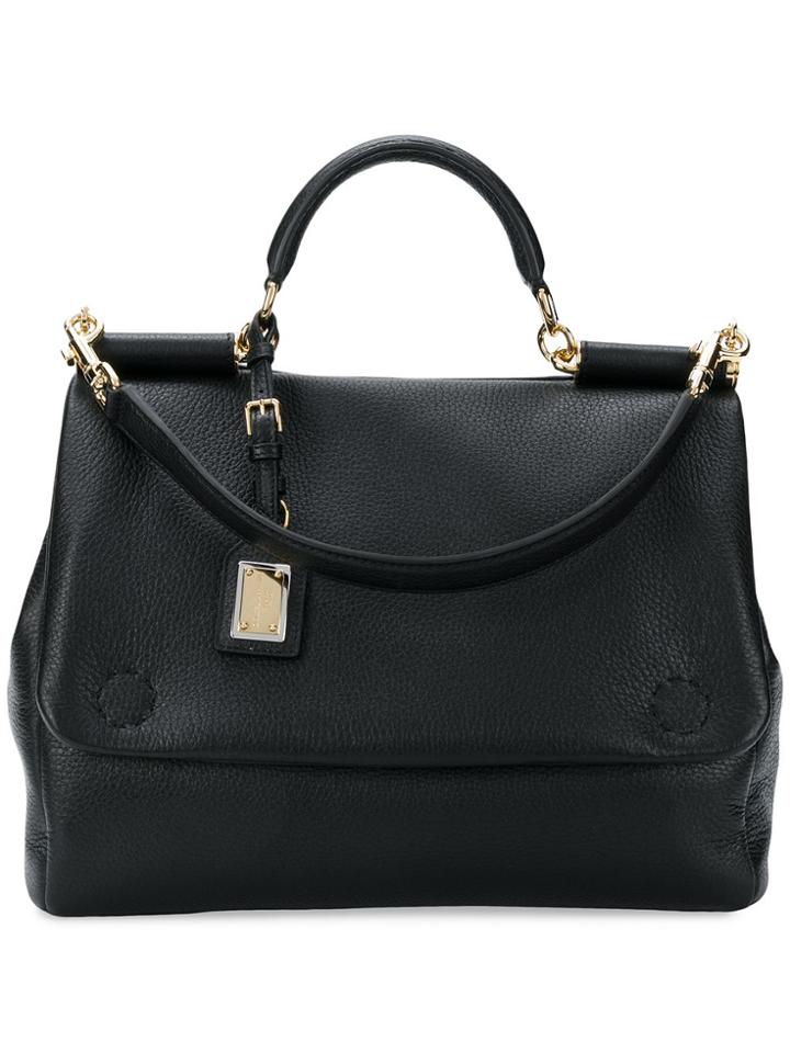 Dolce & Gabbana Sicily Soft Tote - Black