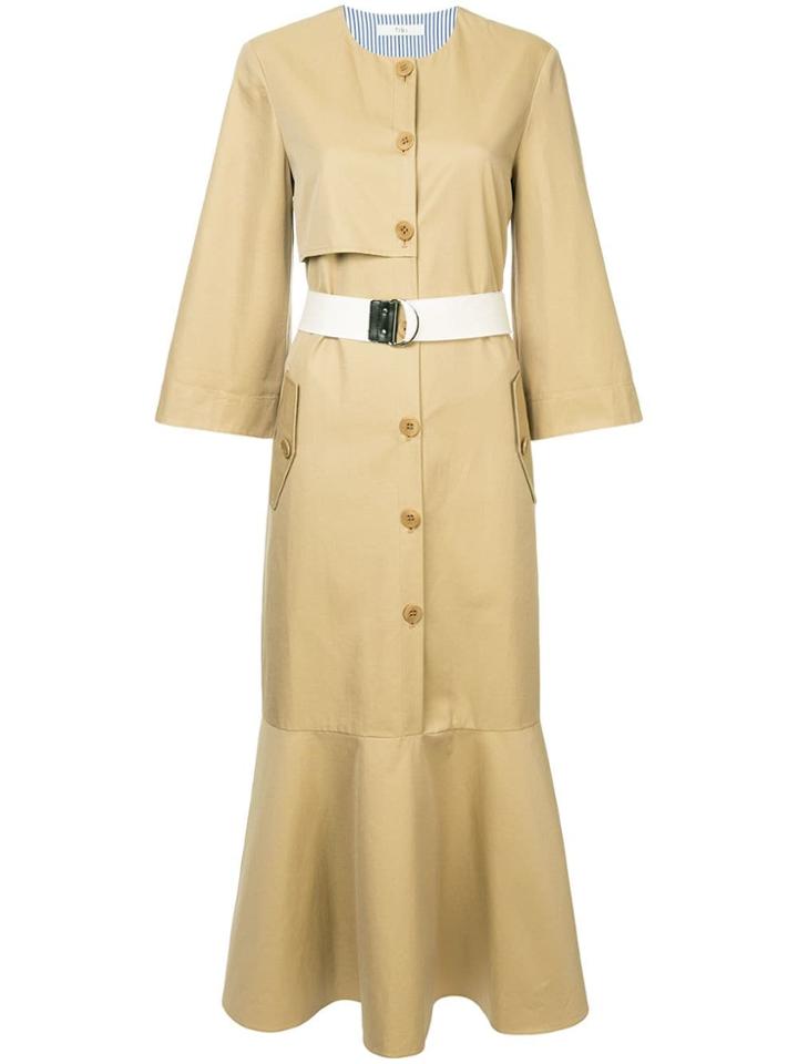 Tibi Trench Dress - Brown