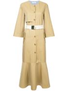 Tibi Trench Dress - Brown