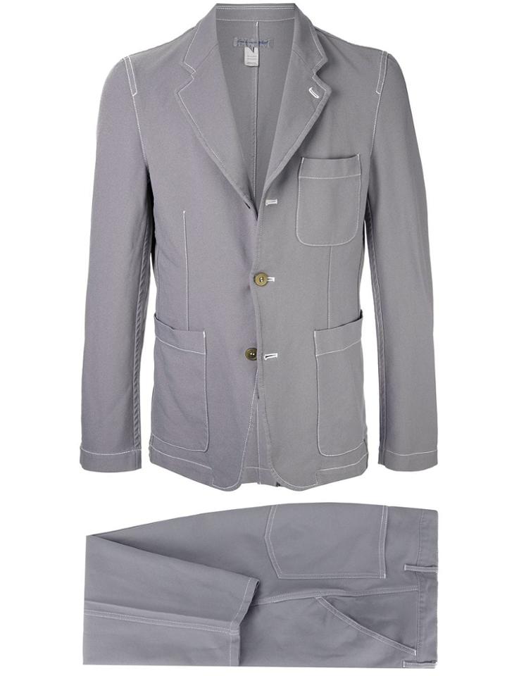 Comme Des Garçons Vintage Boiled Poly Two-piece Suit - Grey
