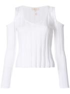 Romeo Gigli Vintage Cold-shoulders Blouse - White