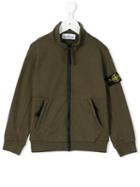 Stone Island Junior - Zipped Sweatshirt - Kids - Cotton - 2 Yrs, Green