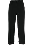 's Max Mara Cropped Tailored Trousers - Black