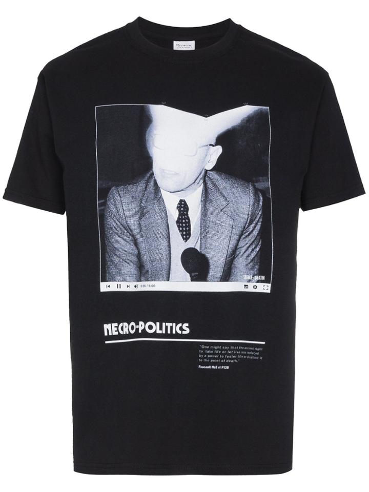 Just A T-shirt Kieron Livingstone Political T-shirt - Black