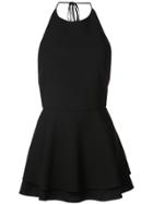 Alice+olivia Sicily Halterneck Playsuit - Black