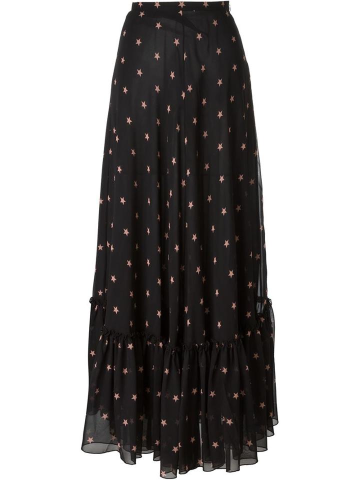 Francesco Scognamiglio Long Star Print Skirt