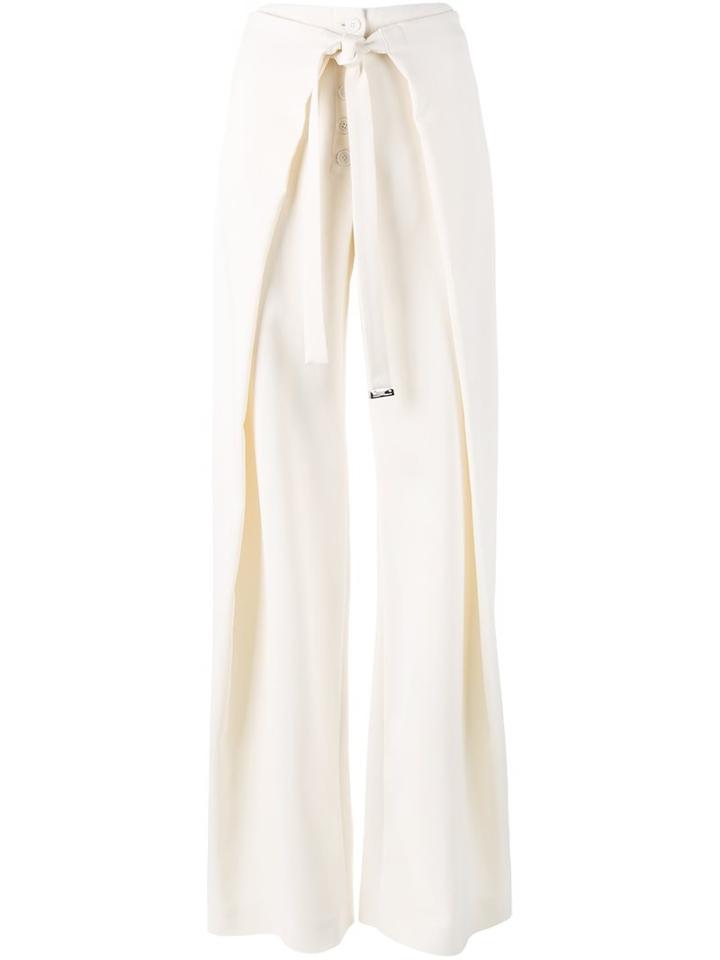 Proenza Schouler Wrap Palazzo Pants, Women's, Size: 0, Nude/neutrals, Spandex/elastane/viscose/wool