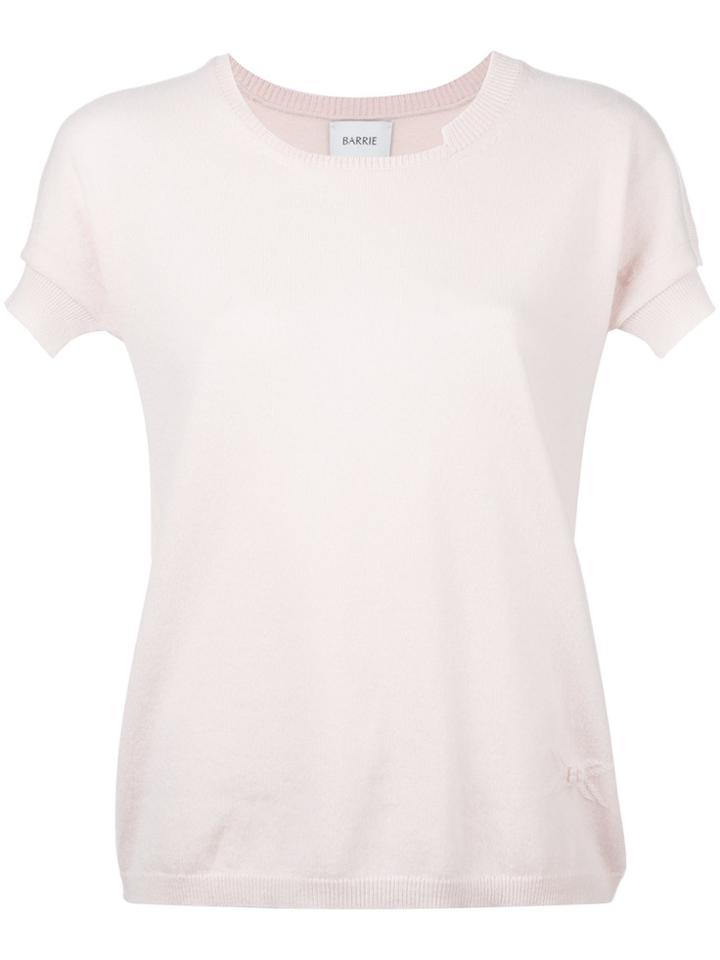 Barrie Cashmere Knitted T-shirt - Nude & Neutrals