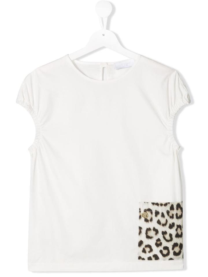 Roberto Cavalli Junior Logo Print T-shirt - White