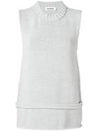 Jil Sander Knitted Tank Top - Blue