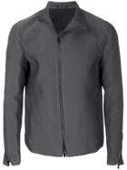 Emporio Armani Textured Zip Jacket - Grey