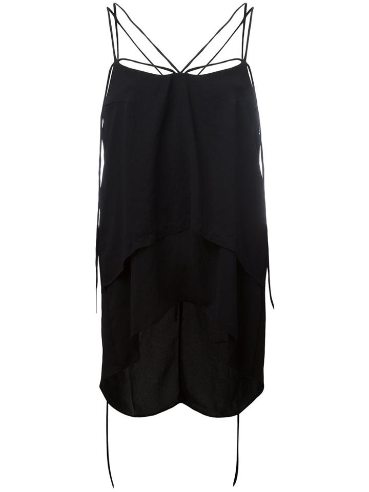 Barbara I Gongini - Multi Strings Top - Women - Polyester - Xs, Black, Polyester
