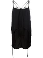 Barbara I Gongini - Multi Strings Top - Women - Polyester - Xs, Black, Polyester