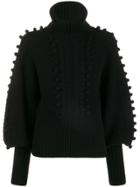 Temperley London Chrissie Bobble Knit Sweater - Black
