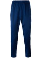 Msgm Side Stripe Track Pants, Men's, Size: 48, Blue, Polyamide/polyester