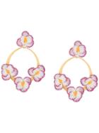 Jennifer Behr Voleta Floral Earrings - Gold