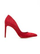 Sarah Chofakian Suede Pumps - Red