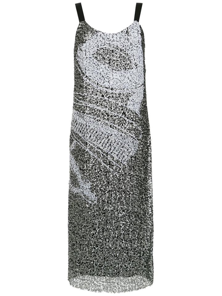 Mara Mac Sequin Midi Dress - Black