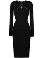 Pinko Fitted Cut-out Dress - Black
