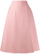 Rochas A-line Midi Skirt - Pink