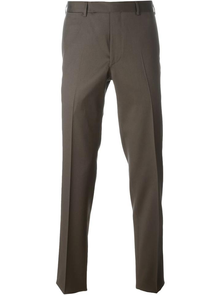 Fashion Clinic Slim Tailored Trousers, Men's, Size: 54, Brown, Viscose/wool