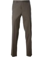Fashion Clinic Slim Tailored Trousers, Men's, Size: 54, Brown, Viscose/wool