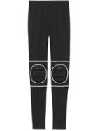 Gucci Technical Jersey Leggings With Kneepads - Black
