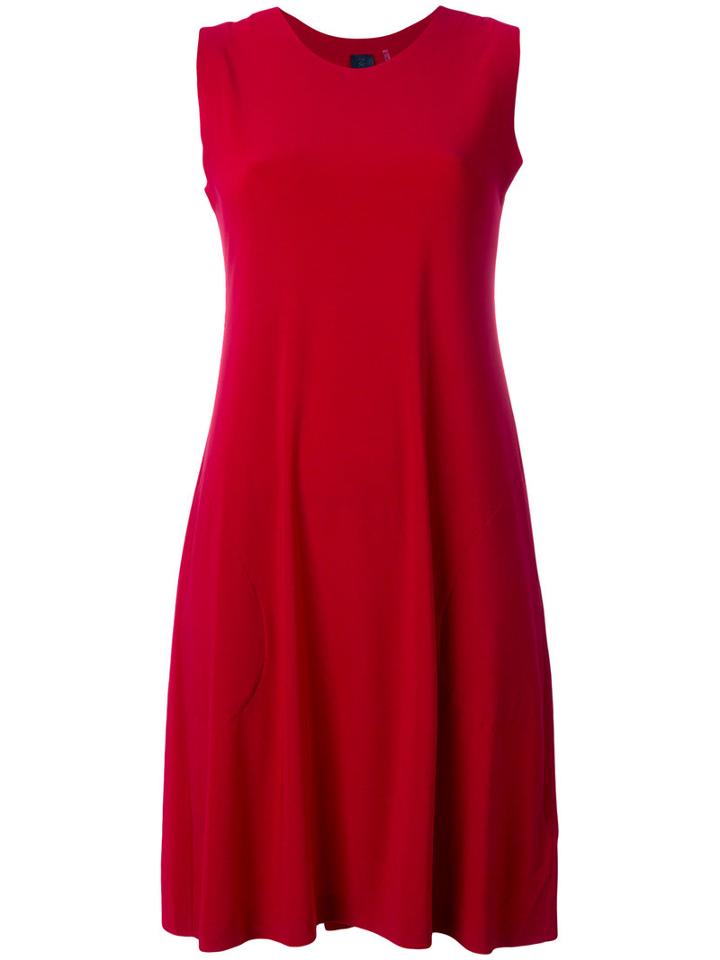 Norma Kamali Sleeveless Swing Dress, Women's, Size: Xs, Red, Polyester/spandex/elastane