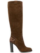 Etro Block Heel Boots - Brown