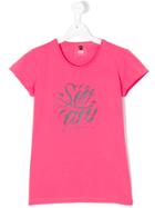 Armani Junior Printed T-shirt - Pink & Purple