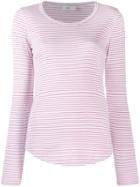 Closed Striped Jersey Top - Pink