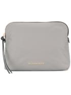 Burberry Small Zip-top Technical Pouch - Grey