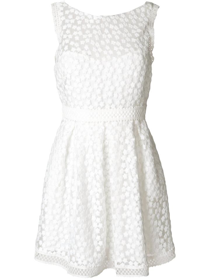 Piccione. Piccione Flared Dress - White