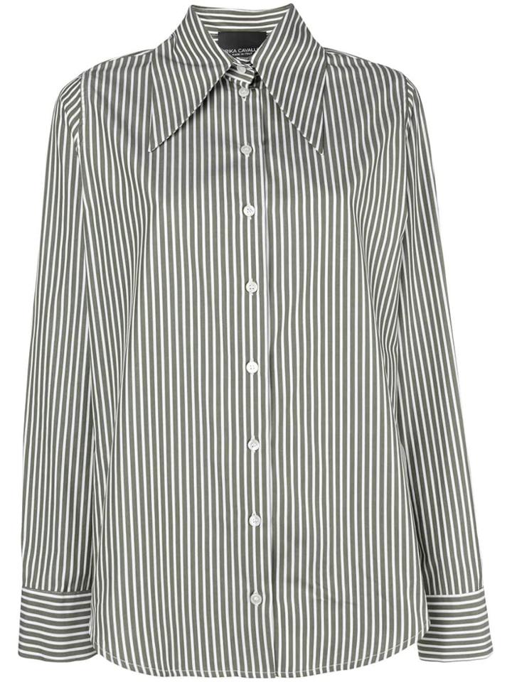 Erika Cavallini Striped Shirt - Green