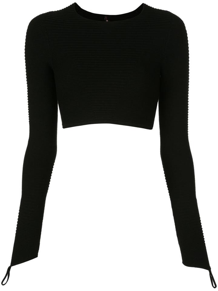 Adam Selman Sport Cropped Top - Black