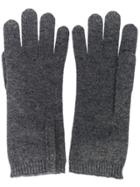 Brunello Cucinelli Fine Knit Gloves - Grey