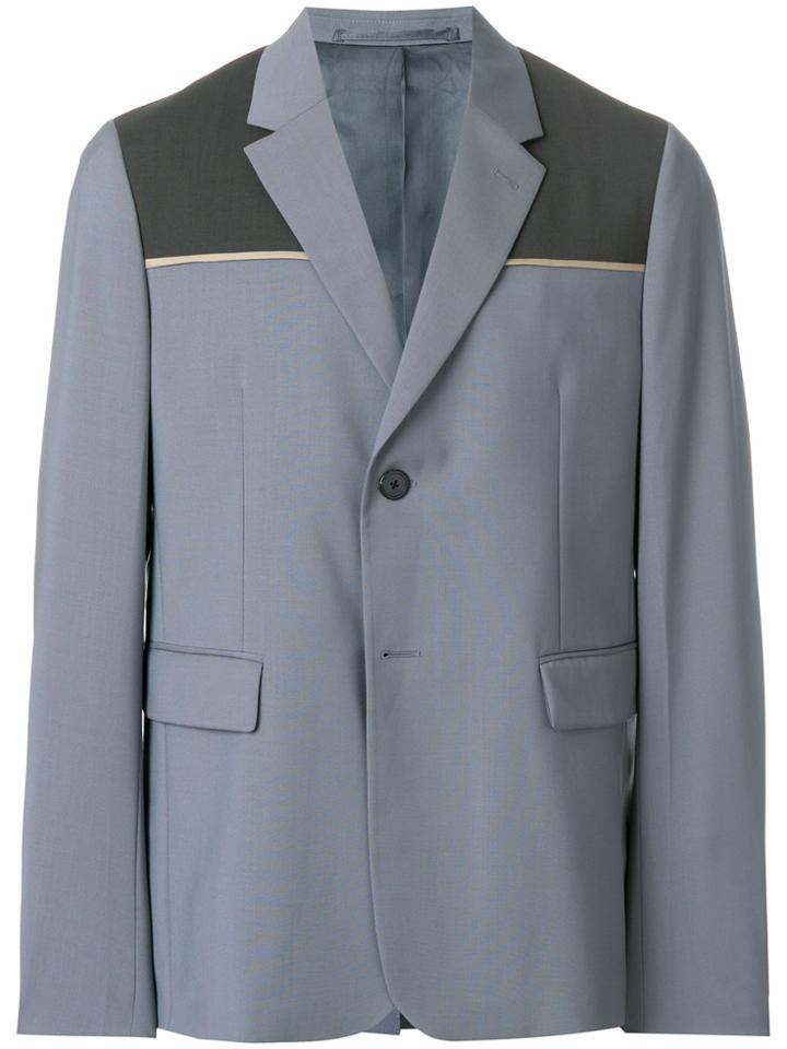 Prada Colour-block Blazer - Grey