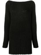 Uma Wang Long Low Back Sweater - Black