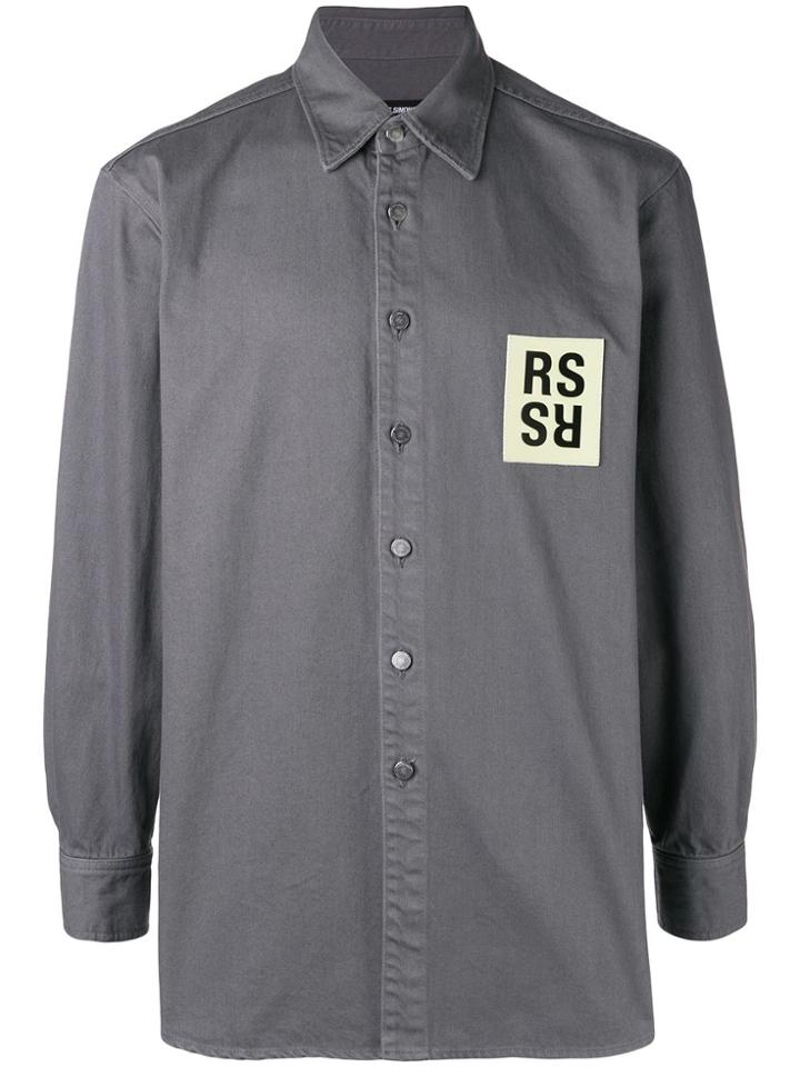 Raf Simons Logo Patch Shirt - Grey