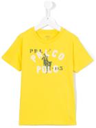 Ralph Lauren Kids Logo Print T-shirt, Boy's, Size: 12 Yrs, Yellow/orange