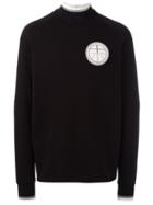Astrid Andersen Logo Sweatshirt, Men's, Size: Medium, Black, Cotton/polyethylene
