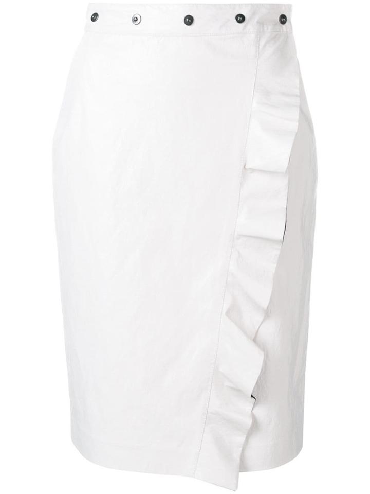Nude Short High-waisted Skirt - Neutrals