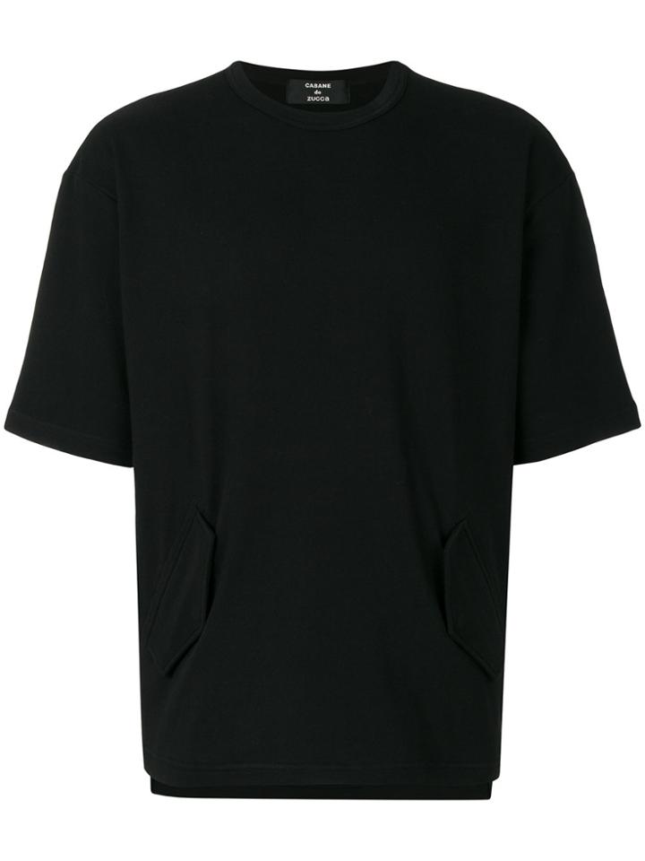 Cabane De Zucca Pockets T-shirt - Black