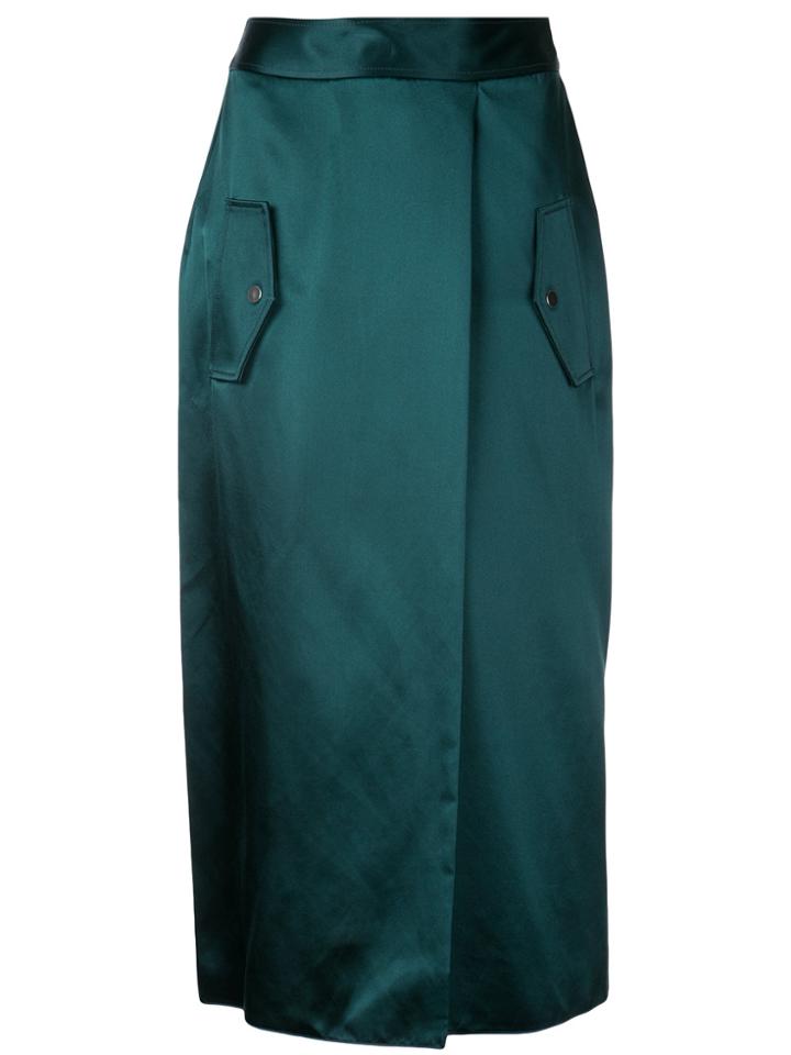 Dion Lee Wrap-effect Skirt - Green