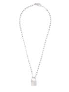 Lauren Klassen Padlock Necklace, Women's, Metallic