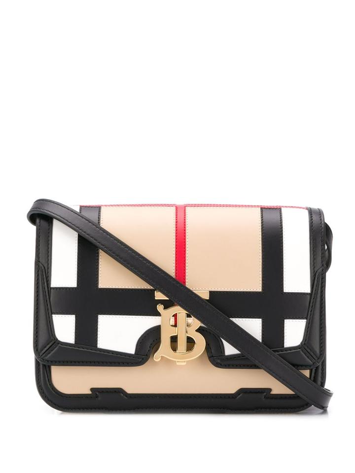 Burberry Tb Check Crossbody Bag - Neutrals