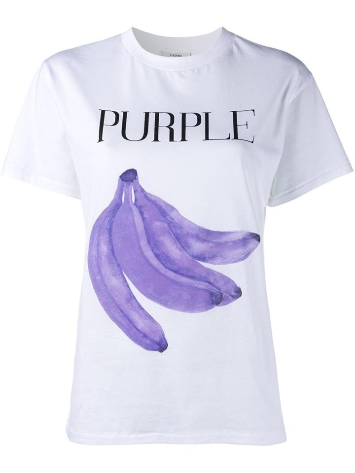 Ganni Banana Print T-shirt