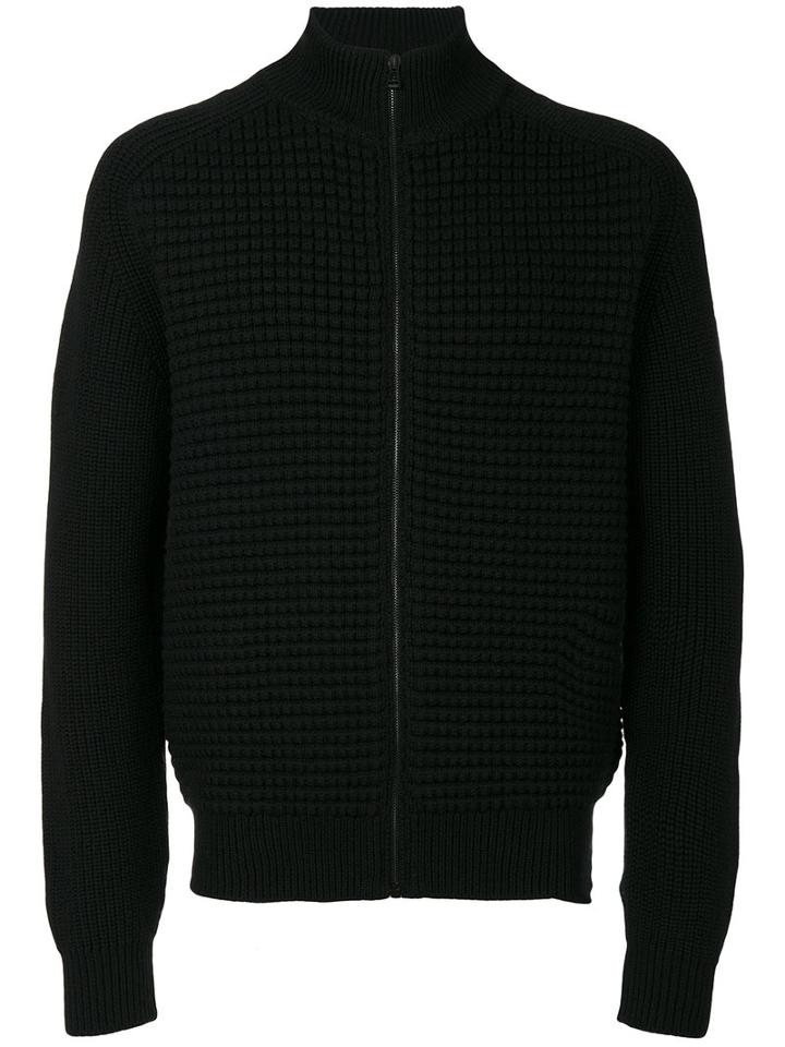 Belstaff - Zipped Cardigan - Men - Virgin Wool - M, Black, Virgin Wool